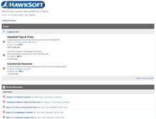 Tablet Screenshot of forums.hawksoftinc.com
